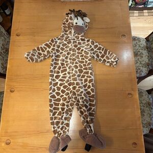 Koala Kids Brown and White Giraffe One Piece Costume - 18 months